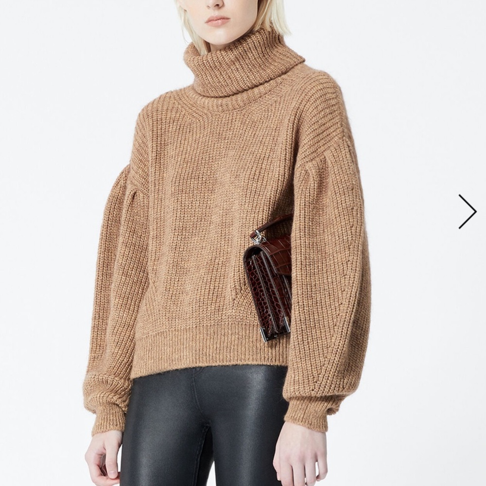 The Kooples Merino Wool High Neck Sweater